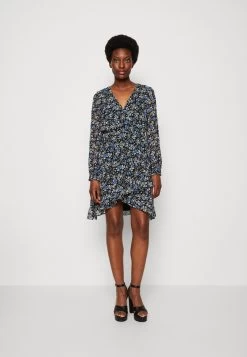 Anna Field Robe De Jour - Black/Multi Coloured